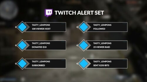call of duty twitch alerts set
