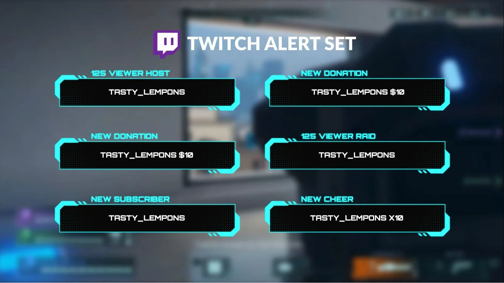 Twitch Set hyper scape alerts