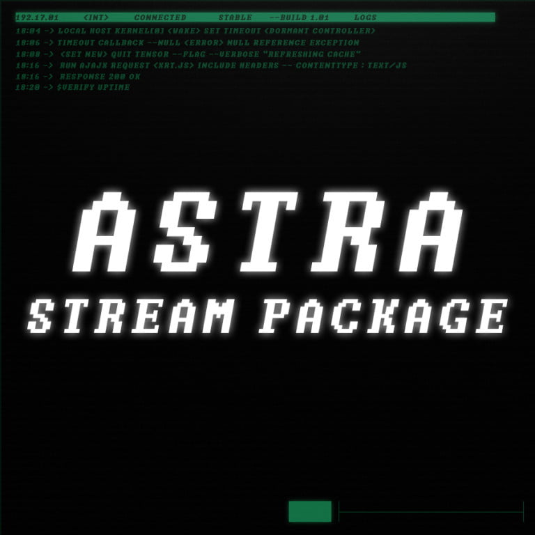 Hacker Twitch Overlay Package for OBS