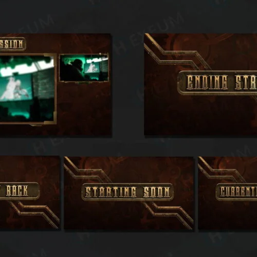 steampunk twitch overlay