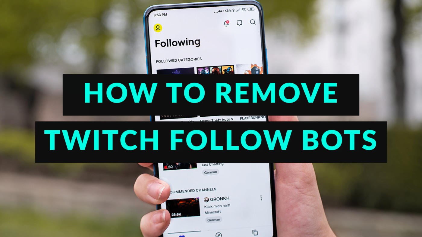 how to remove twitch follow bots