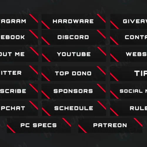 red twitch panels
