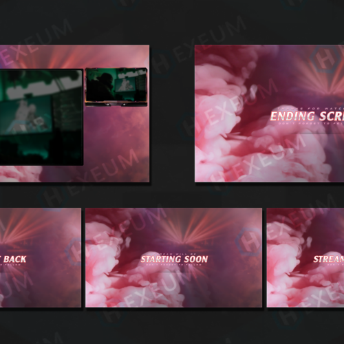 Pink twitch overlay