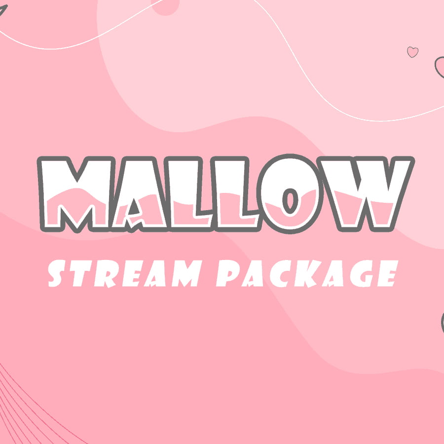 Stream Overlay Package - Arctic - Baby Blue & Pink