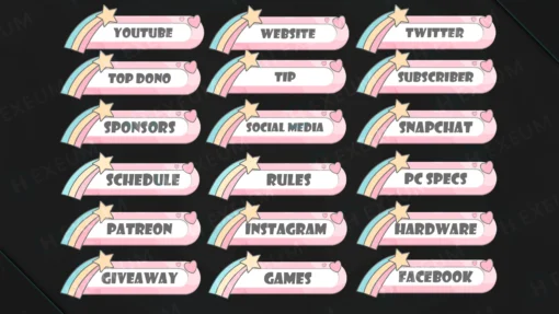 cute twitch panels