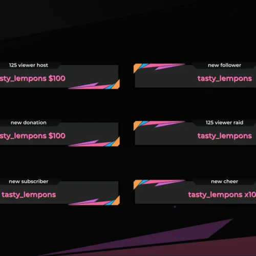 multicolored twitch alerts