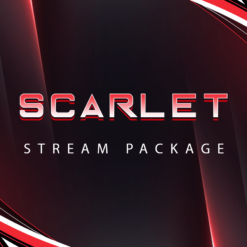 Free Red Stream Overlay Package : Fully Animated - Hexeum