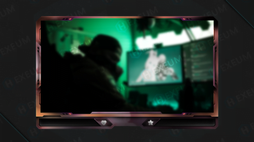 pink webcam overlay