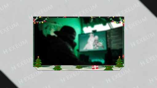 christmas webcam overlay