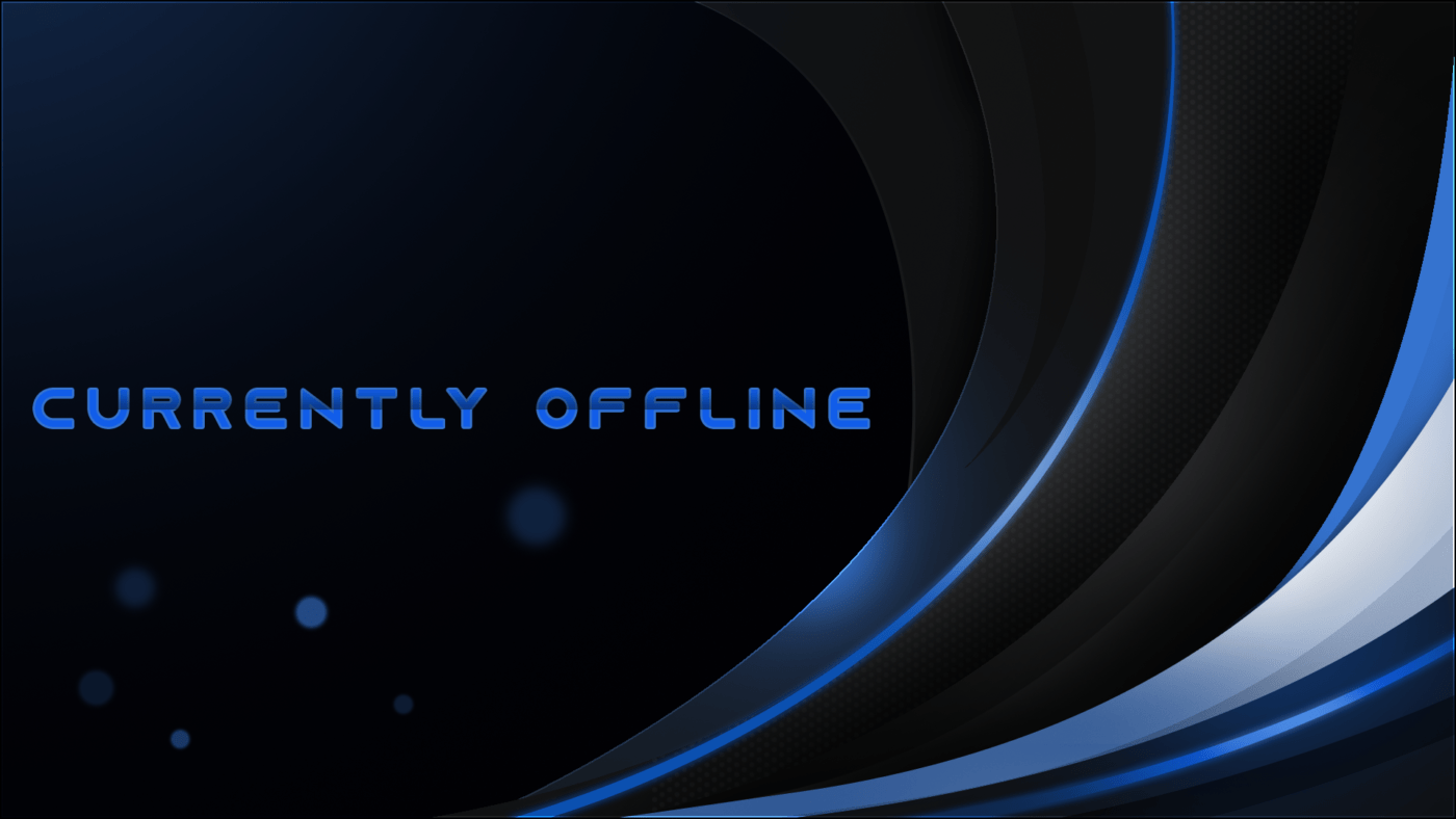 free dark blue twitch offline banner