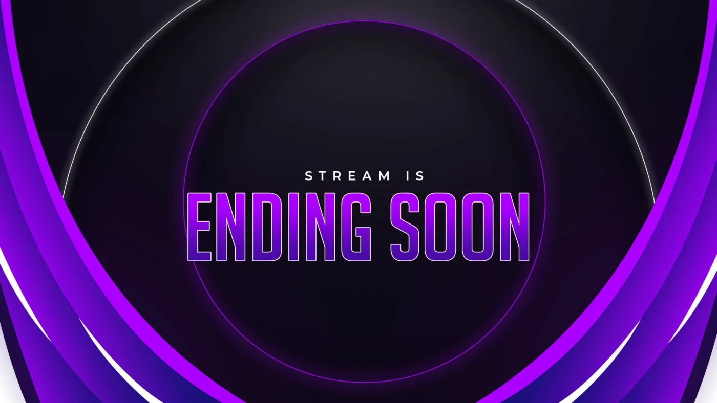 free purple ending screen
