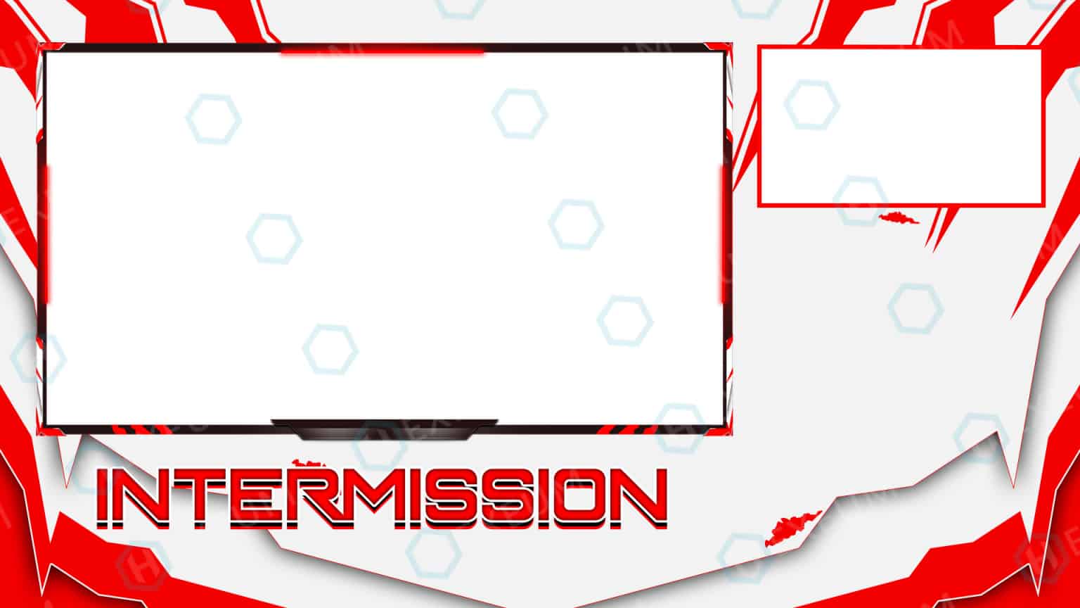 intermission twitch screen red