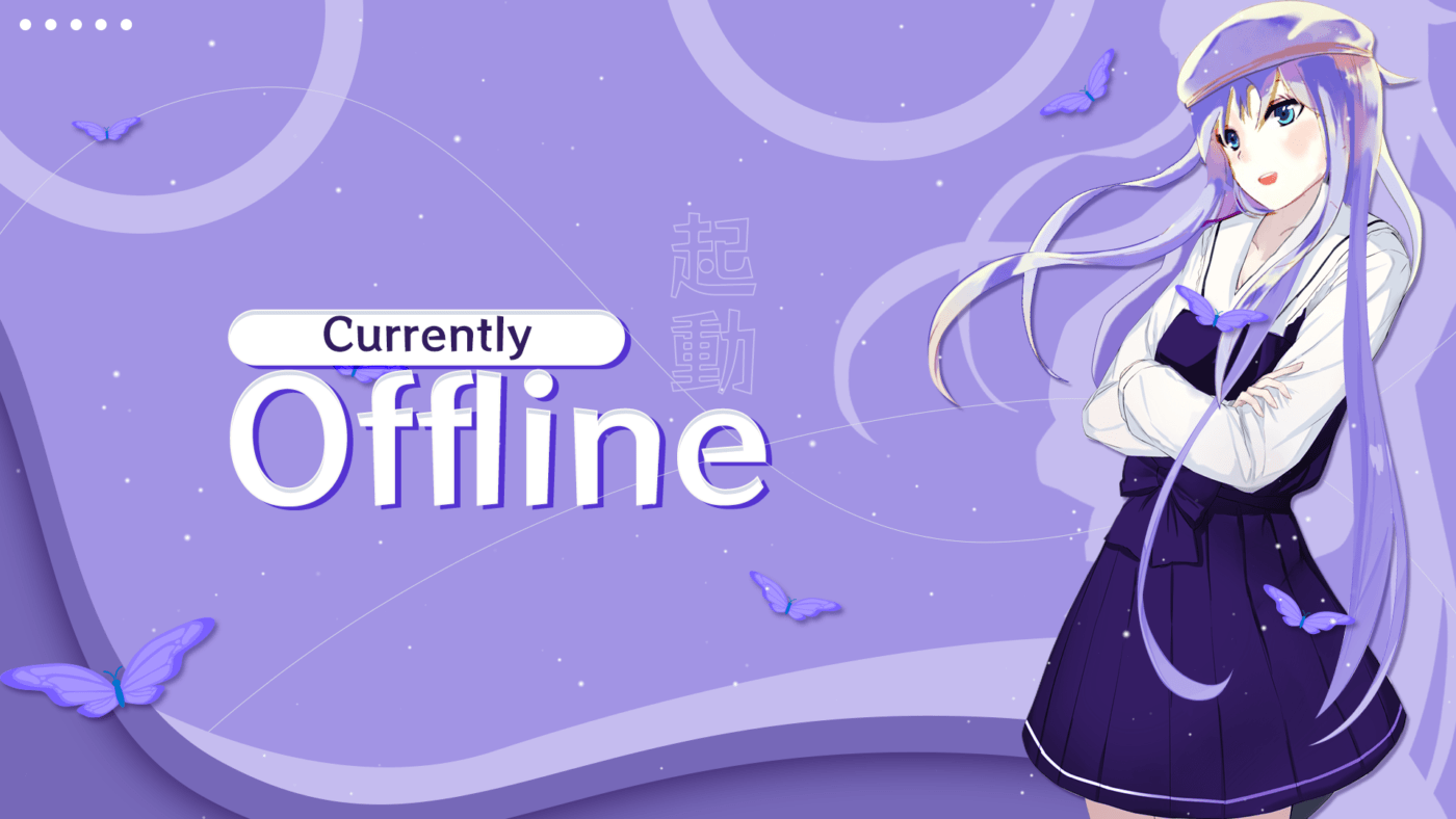 free kawaii twitch offline banner