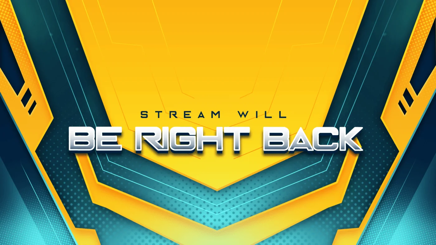 free yellow brb screen