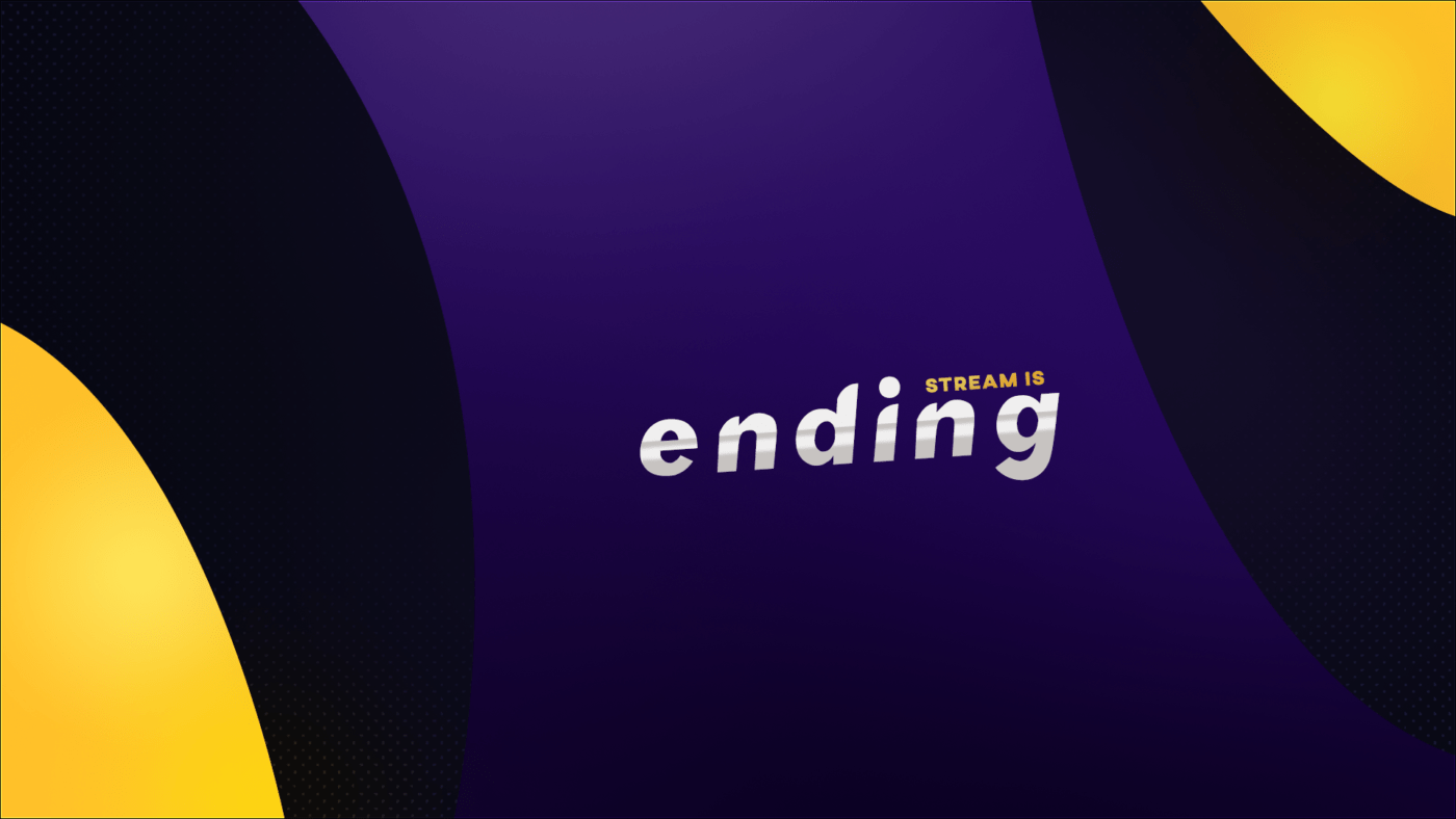 free purple yellow ending screen