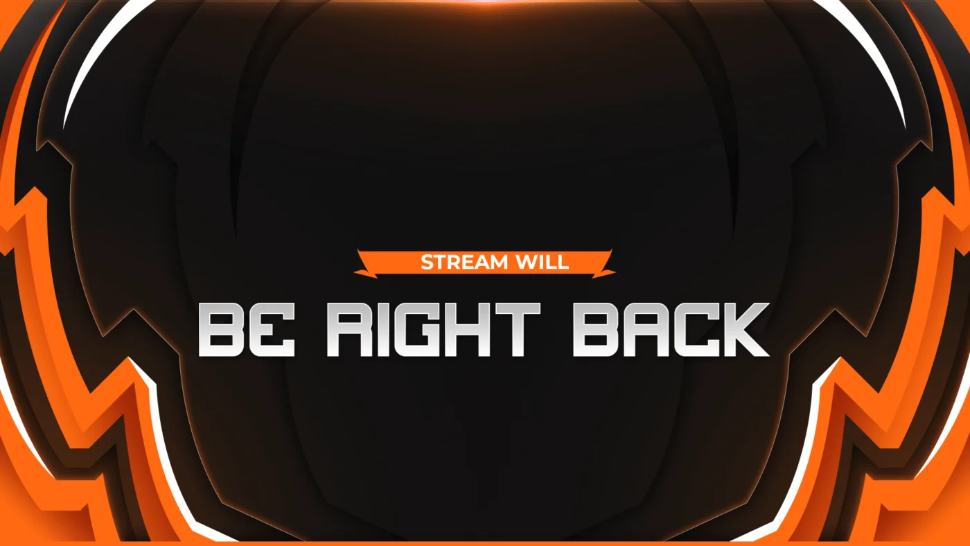 free orange brb screen