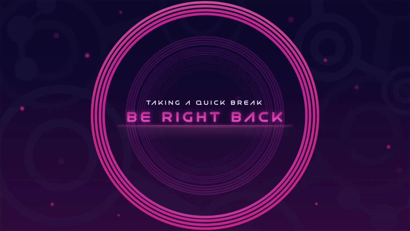 free purple brb space screen