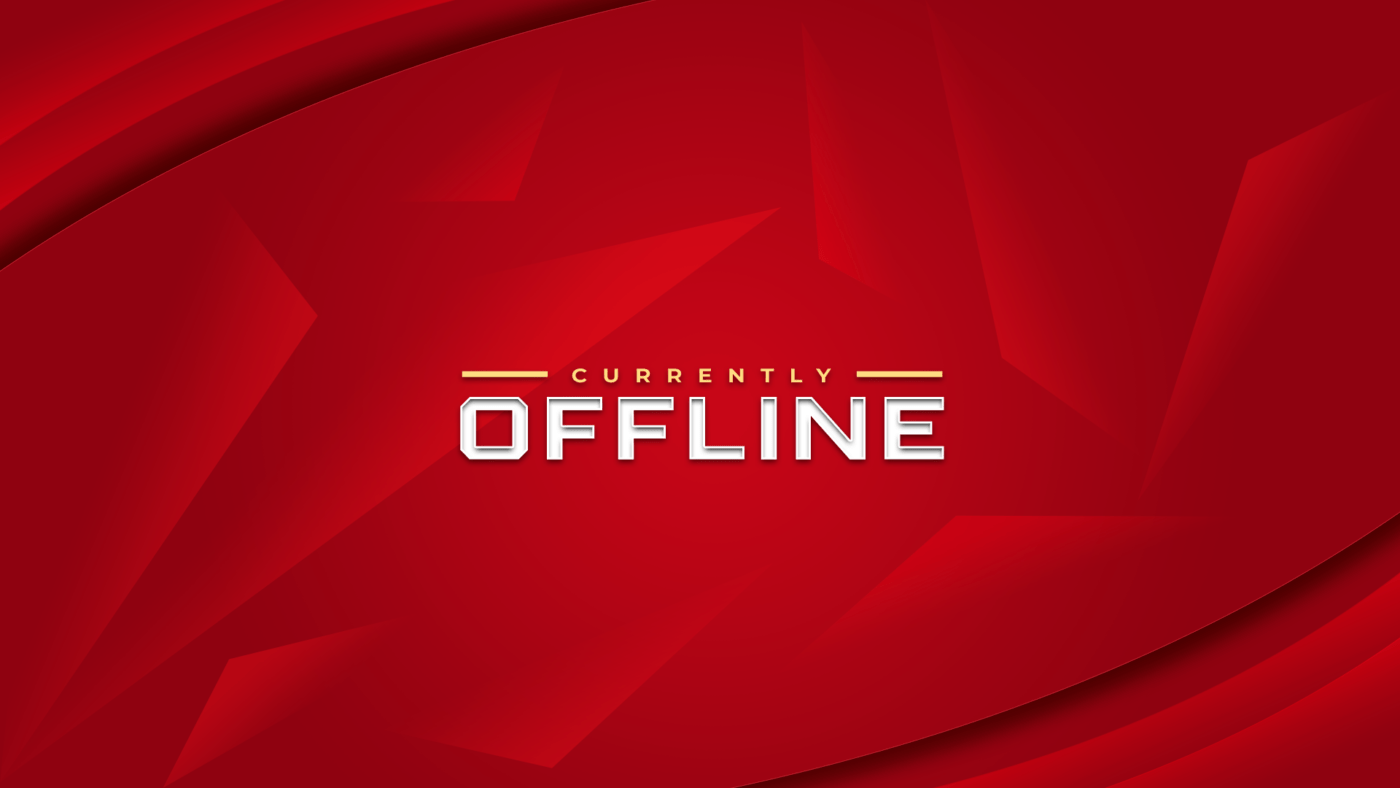 free red twitch offline banner