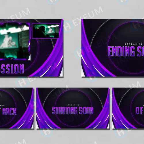 purple twitch overlay