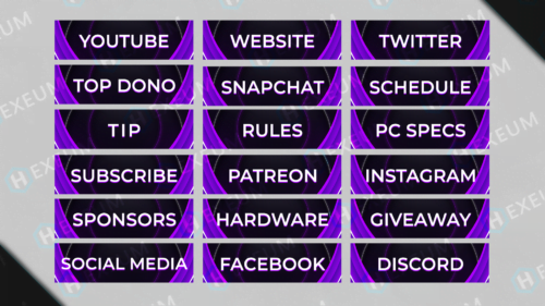 free purple twitch panels