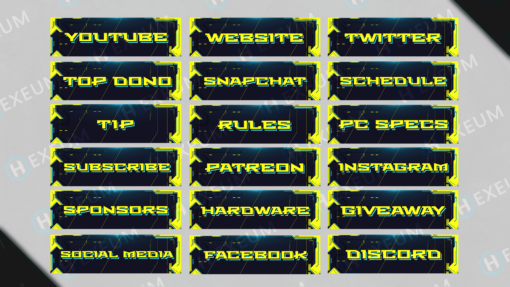 cyberpunk twitch panels