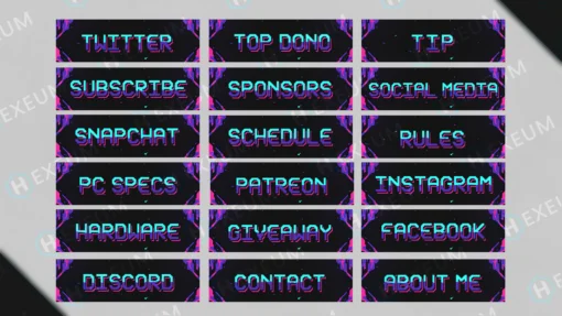 pixel twitch panels