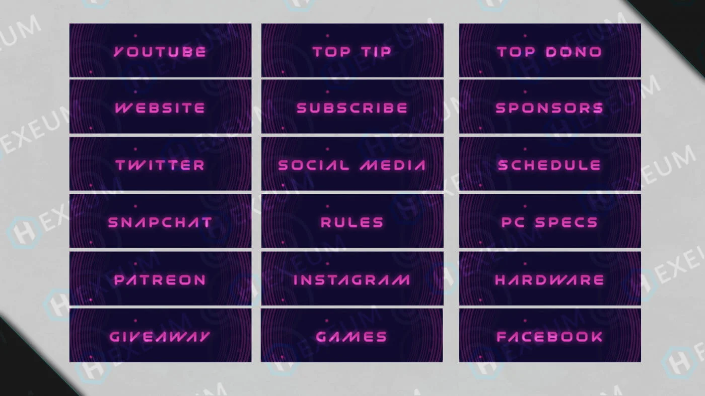 free scifi twitch panels