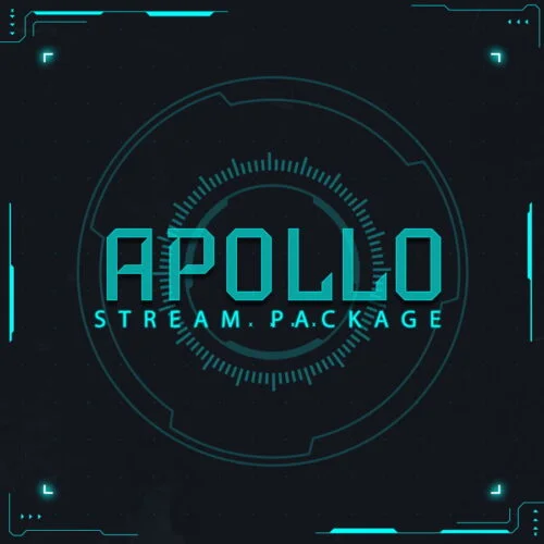 futuristic twitch overlay package stream layout