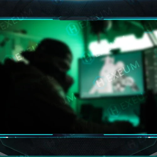 cyan webcam overlay