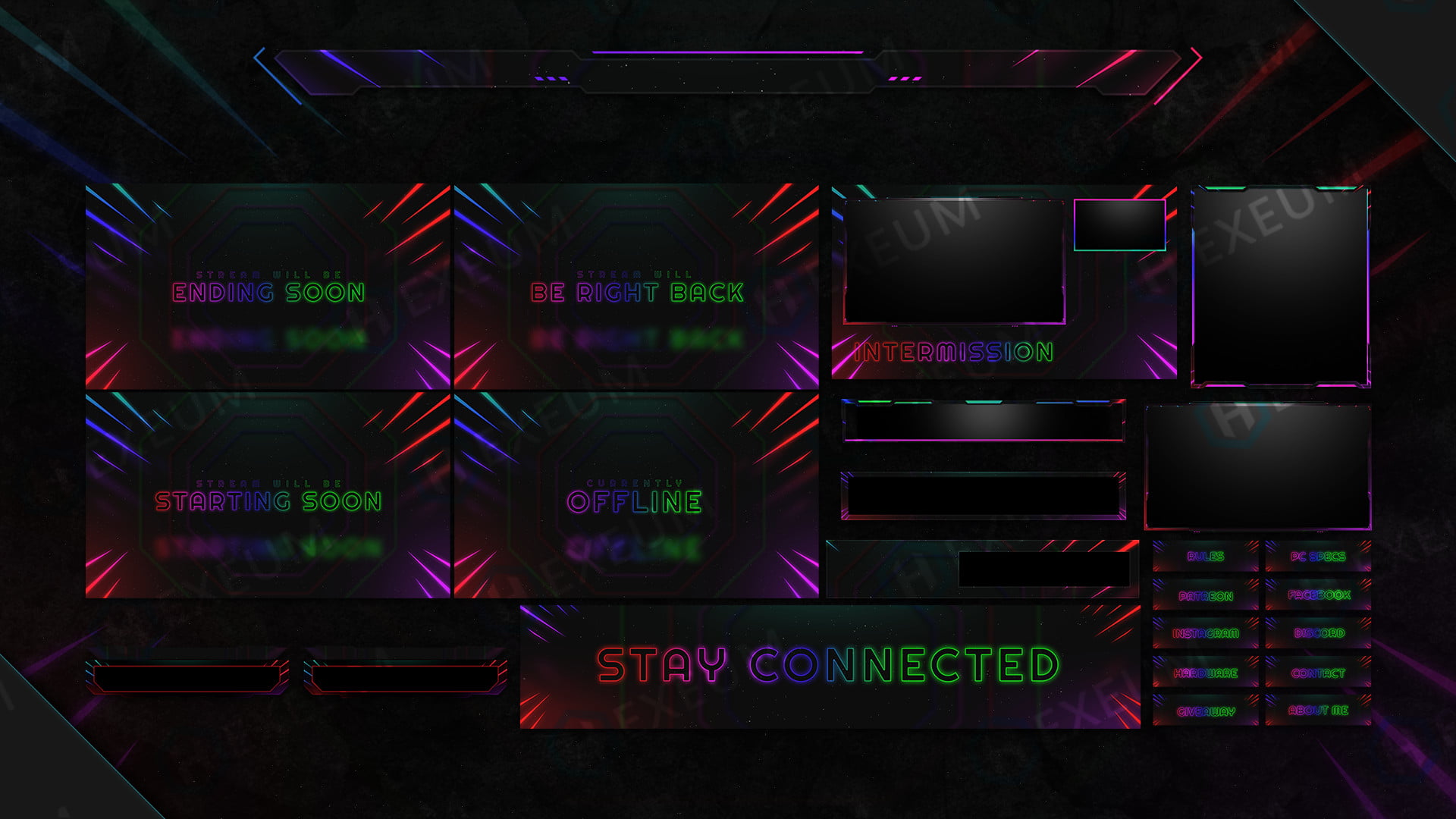 rgb just chatting twitch overlays preview