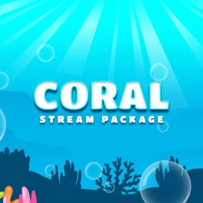 ocean twitch overlay package aquatic water