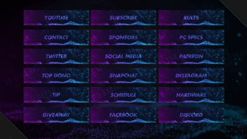 purple and blue twitch panels