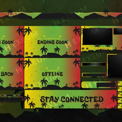 reggae twitch overlay