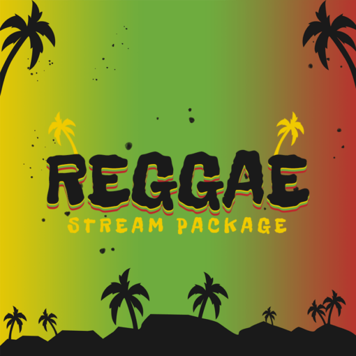 reggae tropical twitch overlay thumbnail