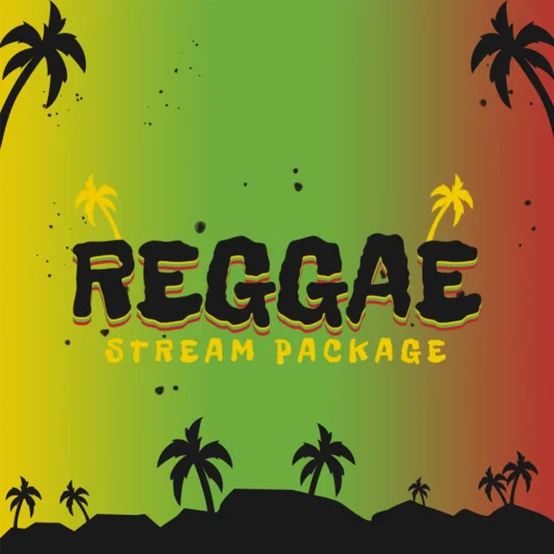 reggae tropical twitch overlay thumbnail