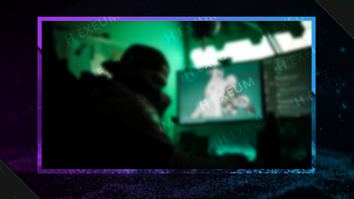 purple and blue webcam overlay