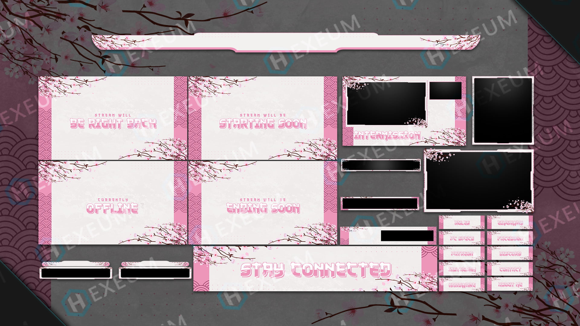 PINK Twitch Streamer Discord Server Template INSTANT DOWNLOAD