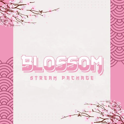 Cherry Blossom Twitch Overlay Package for OBS