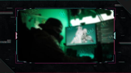 glitch webcam overlay