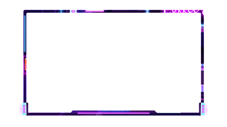 free neon purple webcam overlay