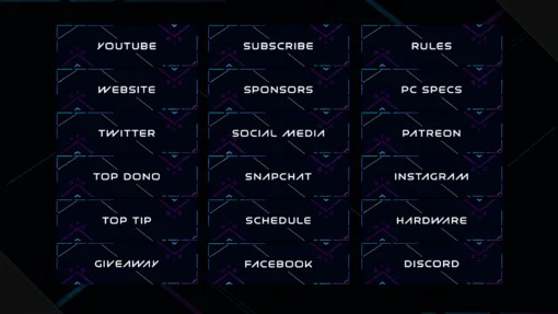 simple twitch panels