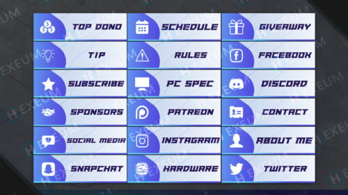 simple twitch panels