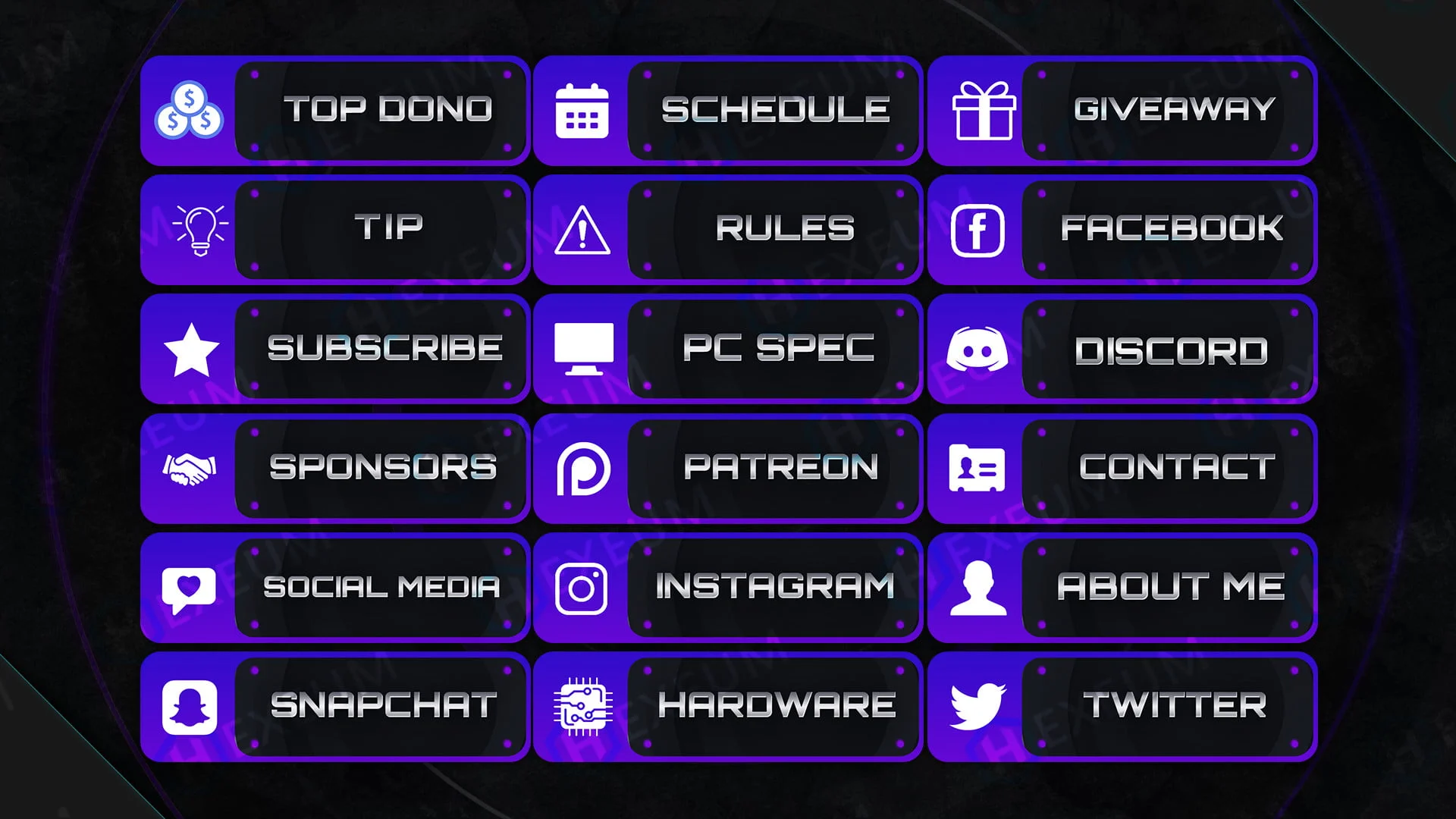 Modern Twitch Panels