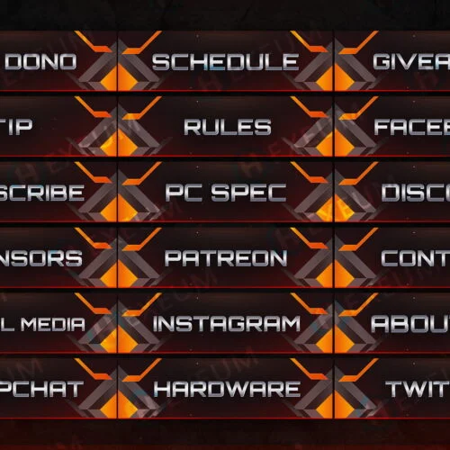 Minimalist Twitch Panels