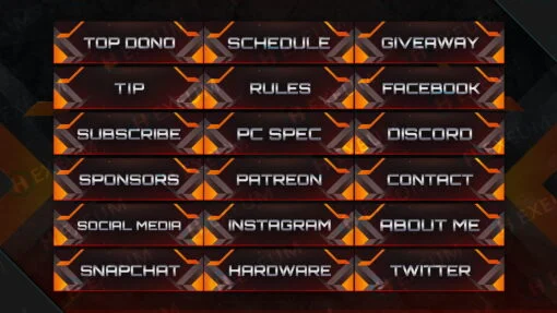 Minimalist Twitch Panels