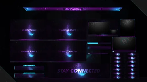 purple twitch overlay