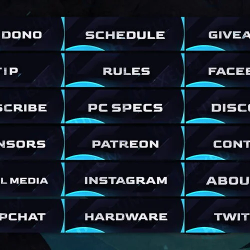 Vibrant Twitch Panels
