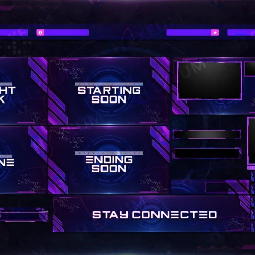 Sci-fi Twitch Overlay