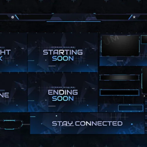 mass effect twitch overlay package stream layout