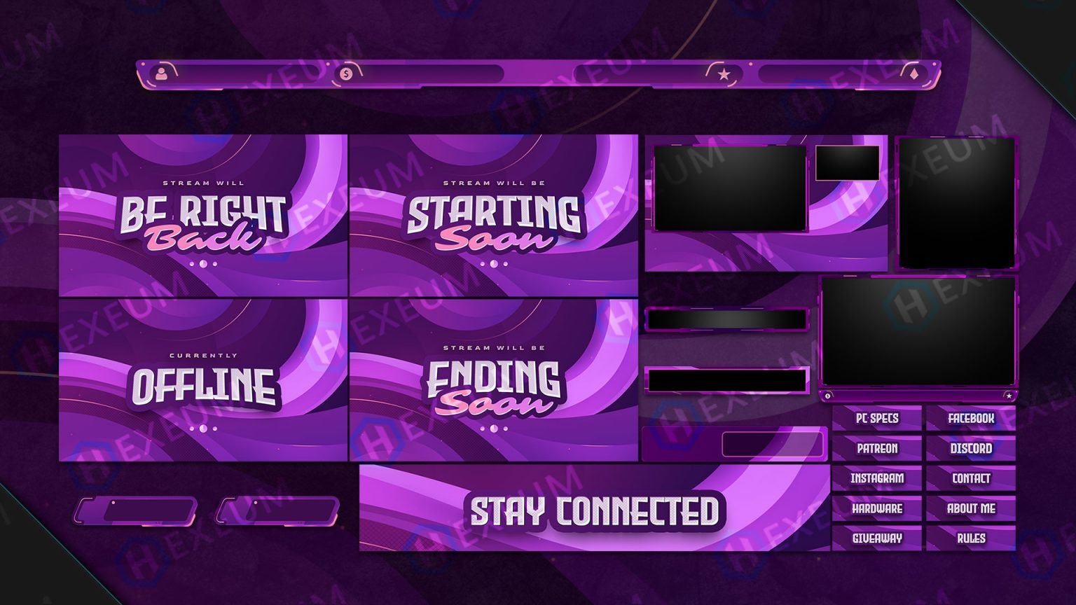 size for intermission screen for twitch